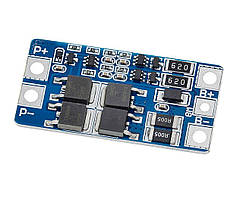 Контролер BMS 10A 7.4V 2S для акумулятора Li-Ion, плата захисту АКБ