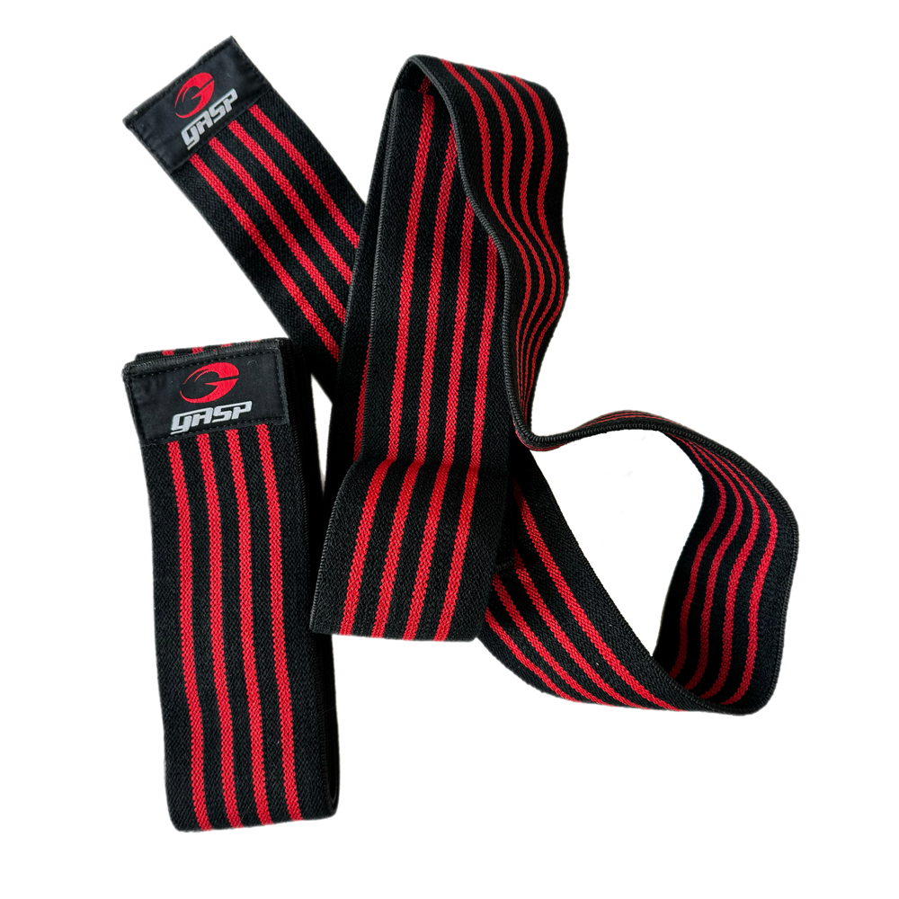 Бінти колінні GASP Knee wraps Black/Red 2 м
