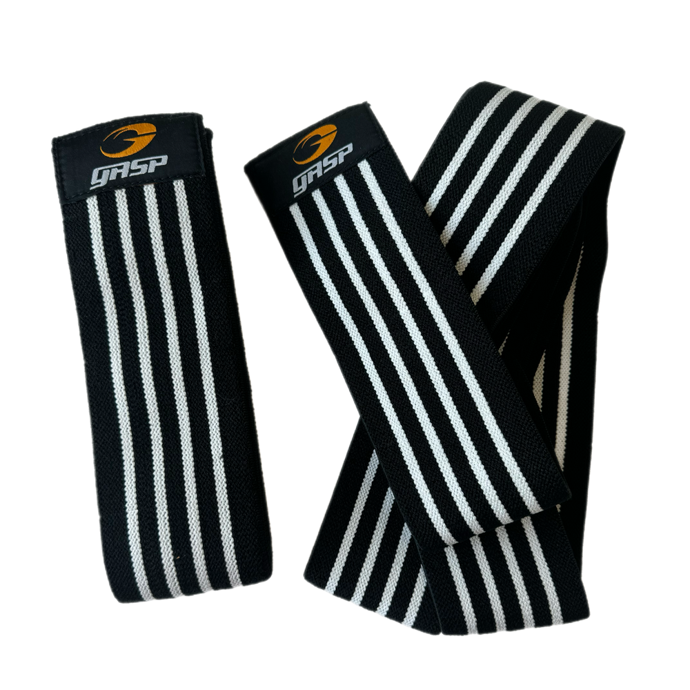 Бінти колінні GASP Knee wraps Black/White 2 м