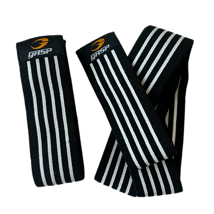 Бінти колінні GASP Knee wraps Black/White 2 м, фото 1