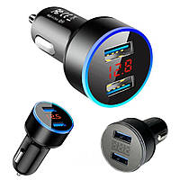 Адаптер автомобільний CAR USB HC6 на 2 USB.Хит!