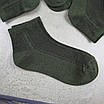 Шкарпетки чоловічі літні 12 пар середньої висоти «Олива» розмір 39-41 арт. 250Н.12, фото 5