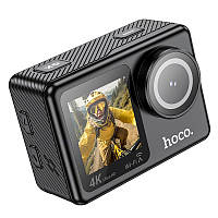 Экшн-камера Hoco DV101 dual color screen sports camera (4k, 120fps, wifi) Black
