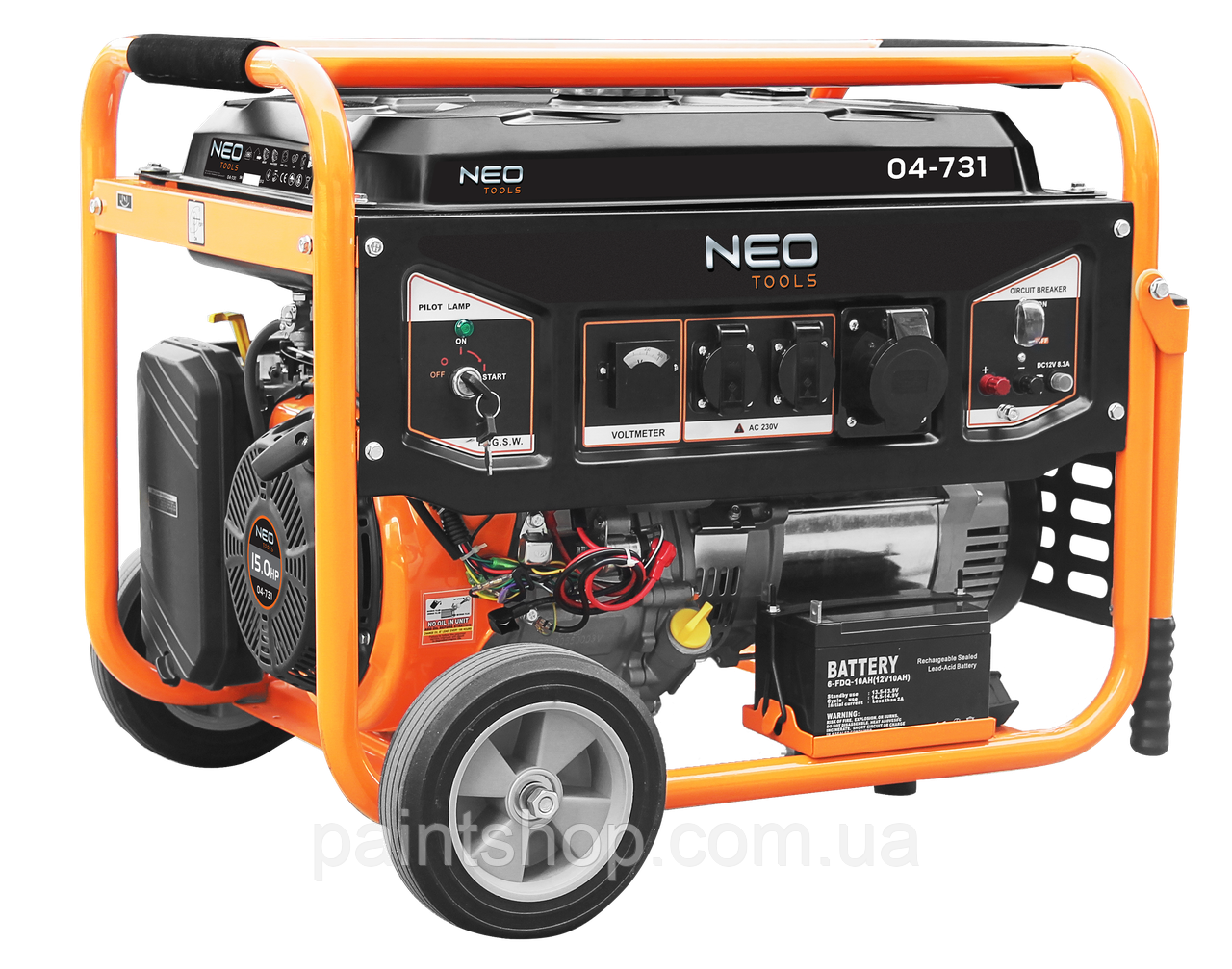 Генератор бензиновий NEO TOOLS 6 - 6,5 кВт04-731, фото 1