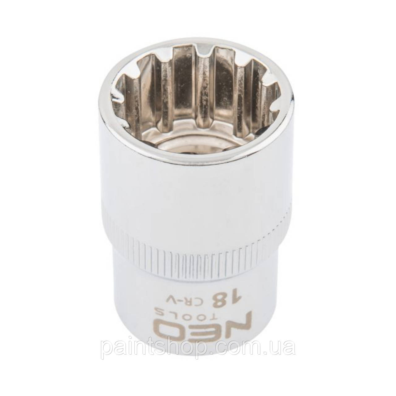 Головка торцева NEO TOOLS 1/2' 12-гранна Spline 18 мм08-590