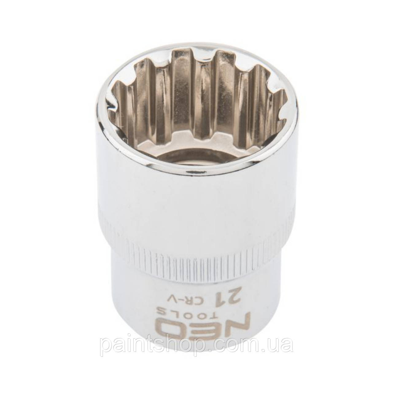 Головка торцева NEO TOOLS 1/2' 12-гранна Spline 21 мм08-593, фото 1