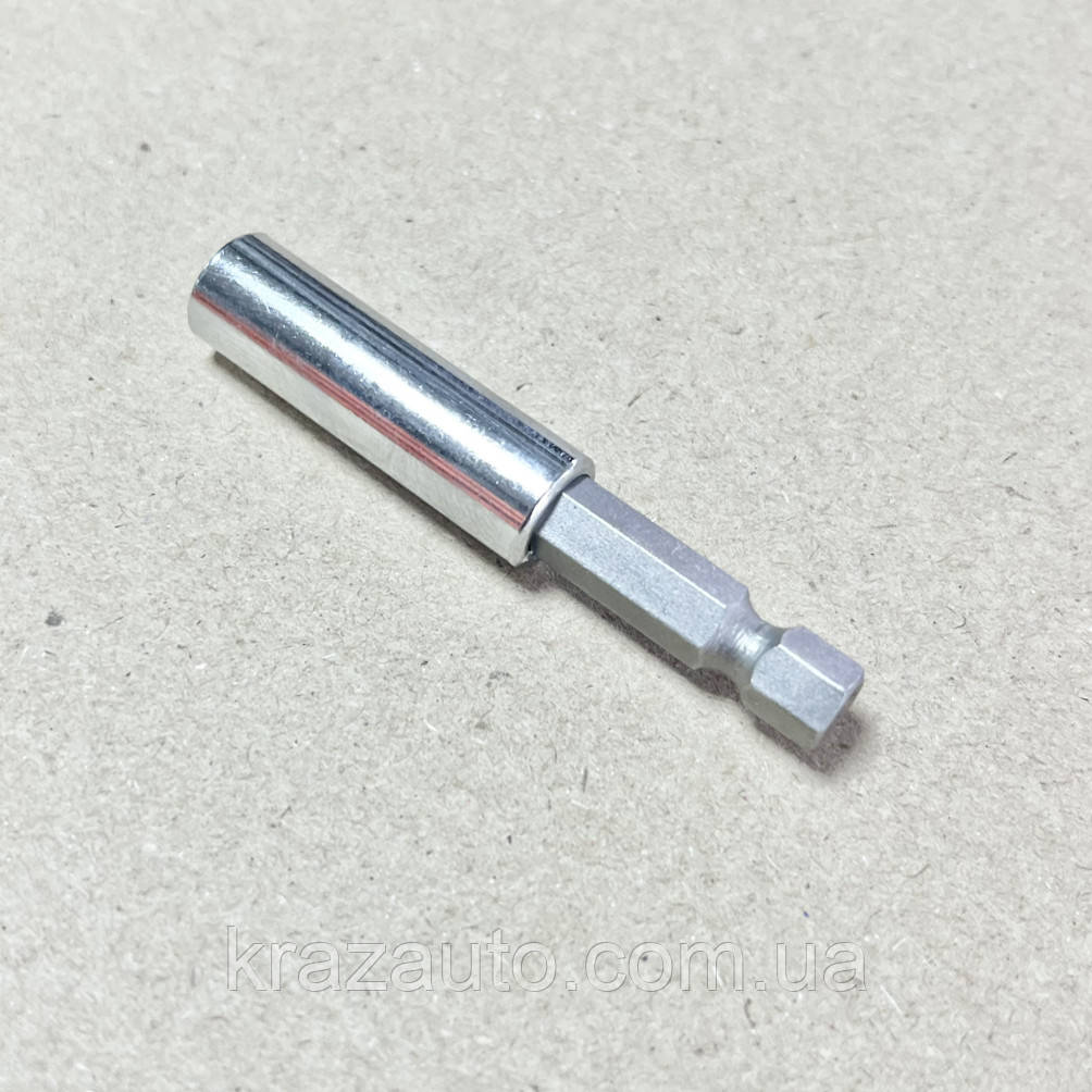 Магнітний тримач для насадок 1/4" 60 мм Drop Forged INTERTOOL VT-0101, фото 1