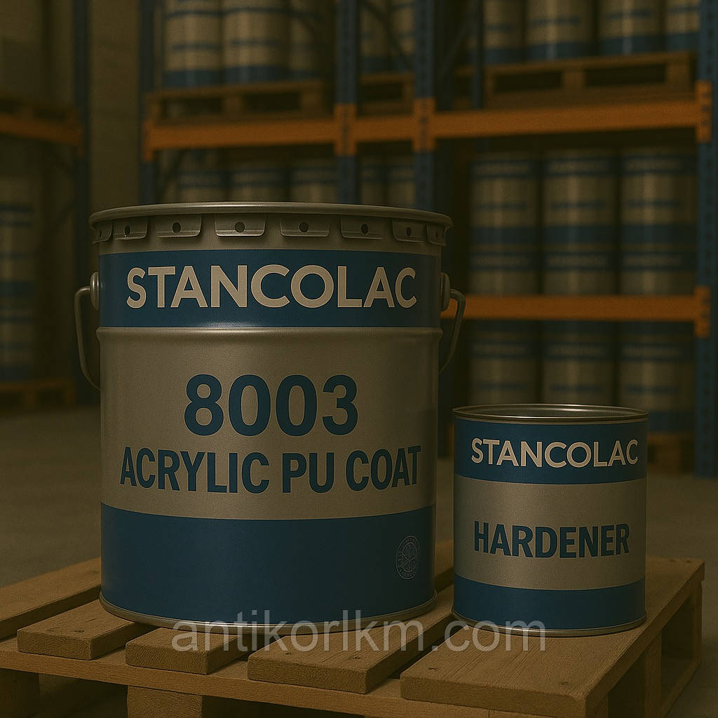 Фарба-Лак Акрил-Поліуретанова Двокомпонентна 8003 ACRYLIC PU 2K STANCOLAC, 4Л + 2Л