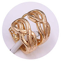 Сережки TSATSA. Позолота 18К. Діаметр: 16 мм. Ширина: 7 мм.