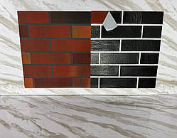 Фасадні термопанелі під цеглу із захисною плівкою, гнучкий клінкер.Колір 82