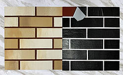 Фасадні термопанелі під цеглу із захисною плівкою, гнучкий клінкер.Колір 86