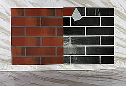Фасадні термопанелі під цеглу із захисною плівкою, гнучкий клінкер.Колір 92