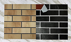 Фасадні термопанелі під цеглу із захисною плівкою, гнучкий клінкер.Колір 93