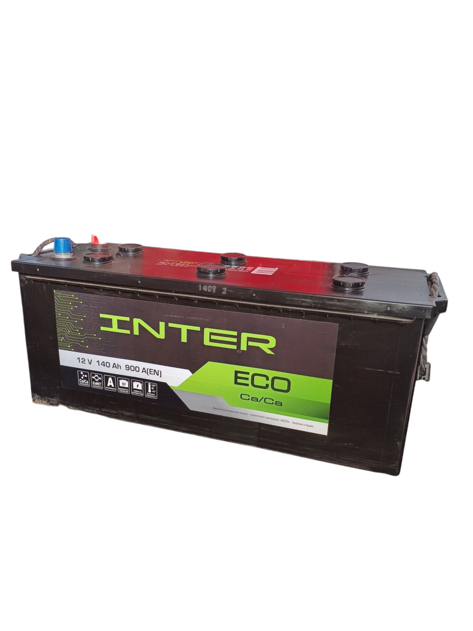 Автомобільний акумулятор IINTER Eco 140Ah 900A L+, фото 1