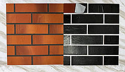 Фасадні термопанелі під цеглу із захисною плівкою, гнучкий клінкер.Колір 97