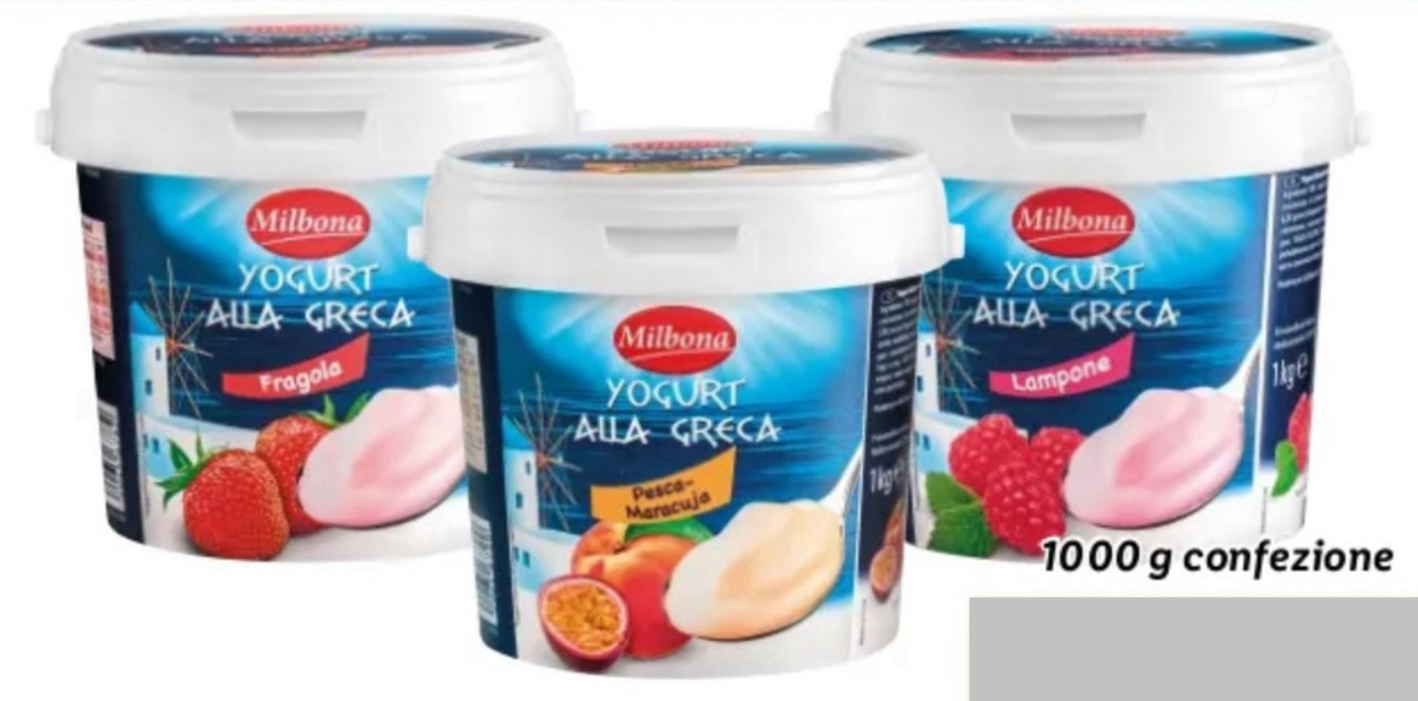 Йогурт грецький фруктовий Milbona 1 кг