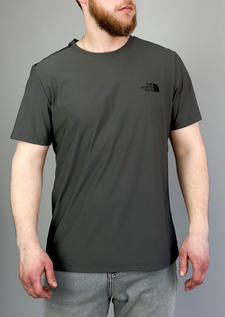 Чоловіча футболка The North Face TNF полегшена спортивна футболка Зе Норт Фейс ТНФ хакі