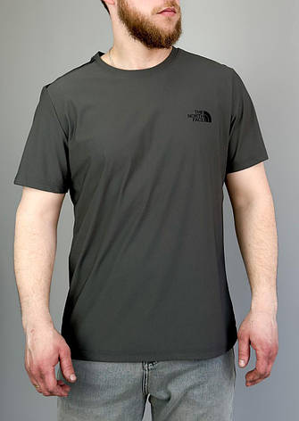 Чоловіча футболка The North Face TNF полегшена спортивна футболка Зе Норт Фейс ТНФ хакі, фото 1
