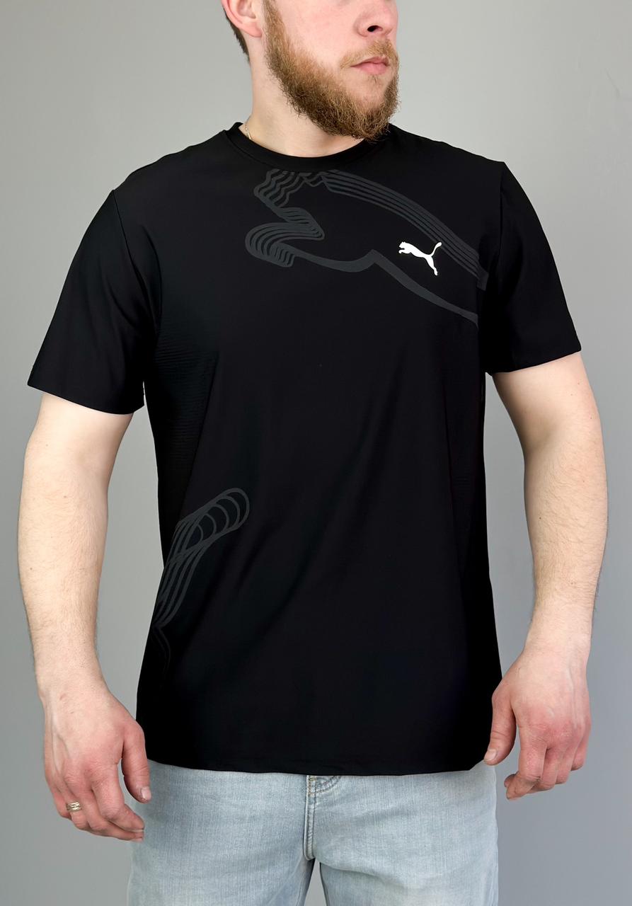 Чоловіча футболка Puma полегшена спортивна футболка Пума чорна