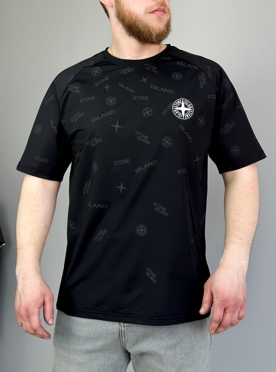 Чоловіча футболка Stone Island Стон Айленд чорна