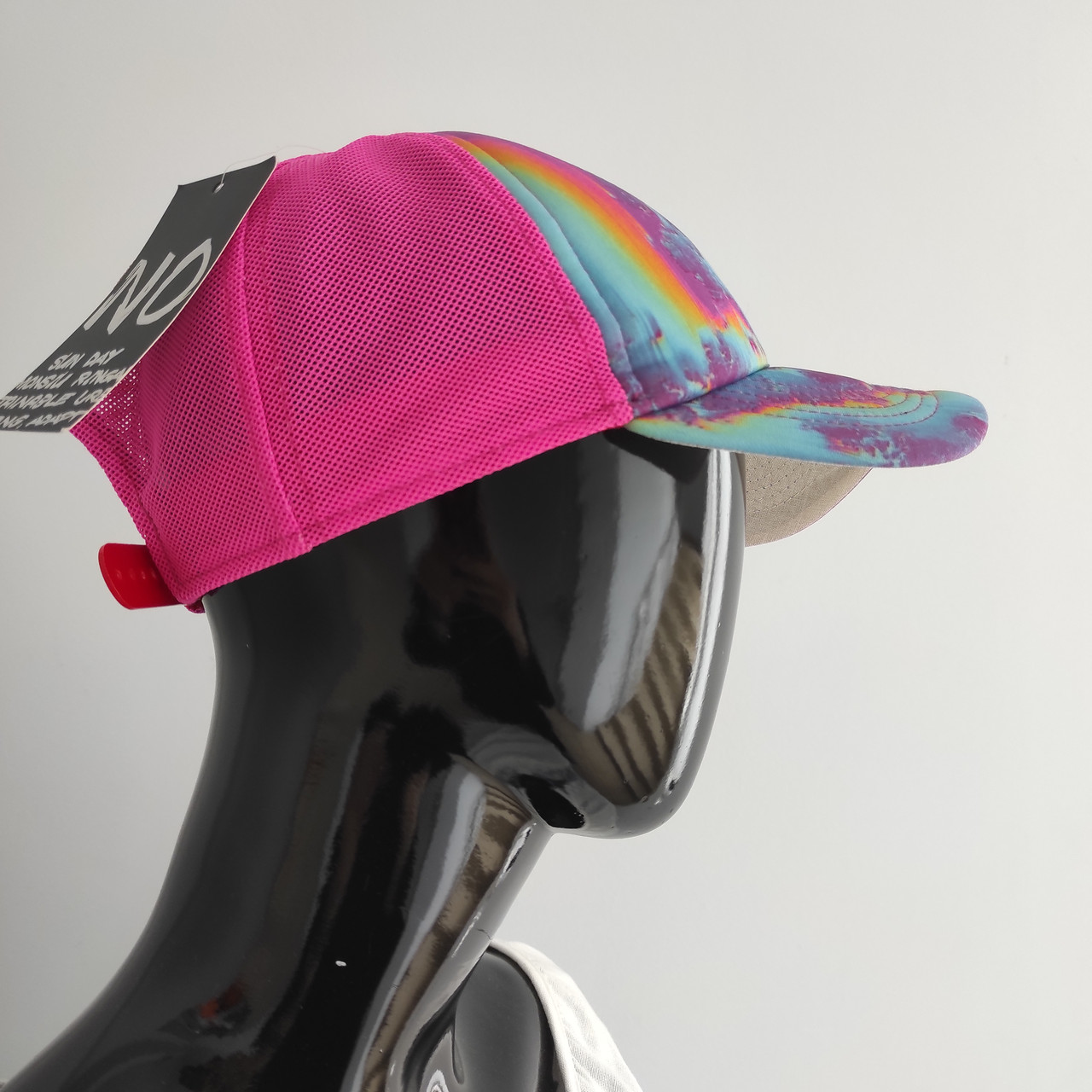 Жіноча рожева кепка бейсболка тай дай, фото 1