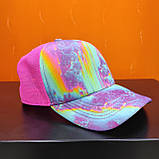 Жіноча рожева кепка бейсболка тай дай, фото 6