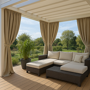 Вуличні штори в магазини, торгові точки, торгові приміщення, торгові площі