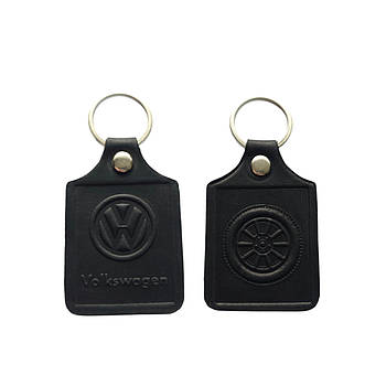 Брелок шкіряний з кільцем Volkswagen