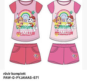 Піжама для дівчат оптом Disney,  № PAW-G-PYJAMAS-671