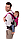 Эргономичный рюкзак-переноска для детей «ЕСО Design «Womar малиновый, фото 2