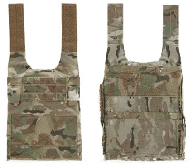 Комплект передня + задня панелі Spiritus Systems LV-119 OVERT Front & Rear Plate Bags, Размер: Large, Колір: Multicam
