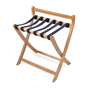 Підставка під валізу дерев'яна складна зі спинкою "Гранд" багажниця