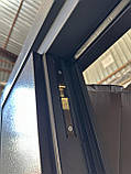Вхідні двері Метал/МДФ полуторні Адель Ваш ВиД Антрацит 1200х2050х80Ліве/Праве, фото 2