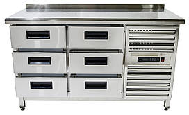 Холодильний стіл 6 шухляд (1400х700 мм) Tehma