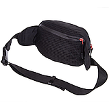 Сумка-бананка тактична на пояс DAINESE MS-7002 Чорний 3 л, фото 3