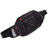 Сумка-бананка тактична на пояс DAINESE MS-7002 Чорний 3 л, фото 4