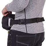 Сумка-бананка тактична на пояс DAINESE MS-7002 Чорний 3 л, фото 7