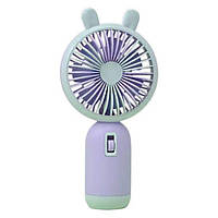 Мінівентилятор No1919 (вбуд. акум./1р/ЗП USB-штекер) 18*8,5 см в асорт., Кишеньковий вентилятор
