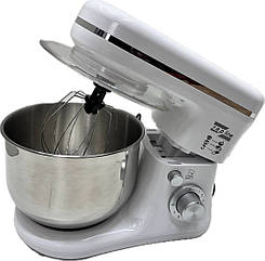 Міксер тістоміс 3500Вт 3в1 на 5л кухонний міксер з металевою чашею Zepline ZP-9832 білий