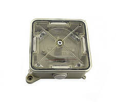 Коробка герметична з клемником зовнішній ступінь вологи захисту (ip 41) 10х10х4 скло, розподільна, доза