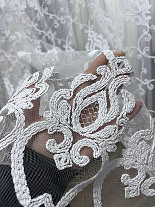 Тюль фатинова шинель заввишки 2,8 м. біла, фото 3