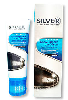 Сільвер Silver крем-фарба для взуття тюбик з аплікатором 75 мл чорний