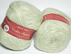 Пряжа Fluffy Alpaca Avanti Yarn-062 світлий салат