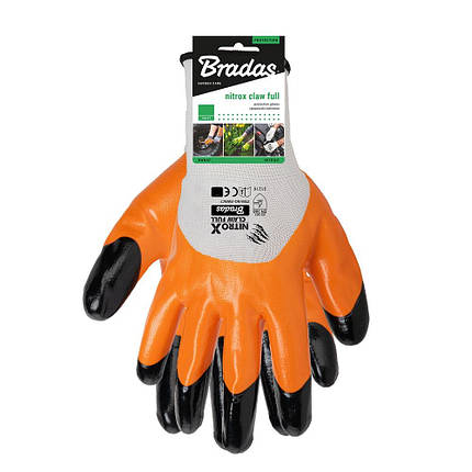 Рукавички захисні NITROX CLAW FULL, нітрил, розмір 10, RWNCF10, фото 2