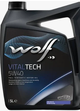 Моторна олива WOLF VITALTECH 5W40 5L, фото 1