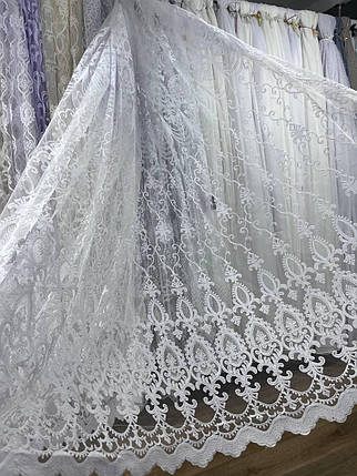 Тюль фатинова шинель заввишки 2,8 м. біла, фото 1