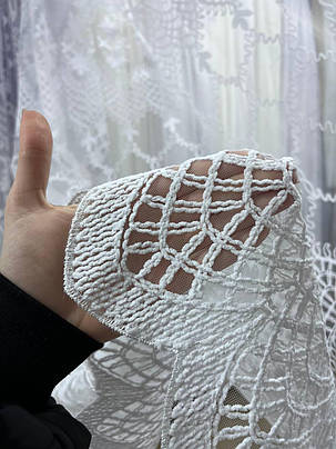Тюль фатинова шинель заввишки 2,8 м. біла, фото 3