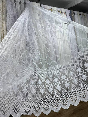 Тюль фатинова шинель заввишки 2,8 м. біла, фото 1