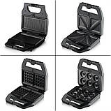 Мультимейкер-сендвічниця 8-в-1, 1800 Вт, з антипригарними змінними панелями 6019, фото 2