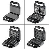 Мультимейкер-сендвічниця 8-в-1, 1800 Вт, з антипригарними змінними панелями 6019, фото 3